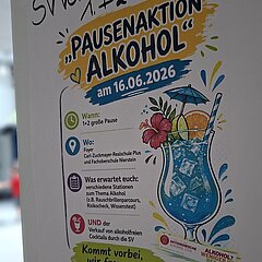 Plakat der Pausenaktion