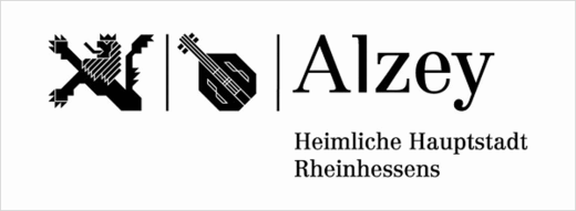 Logo Stadt Alzey mit Claim "Heimliche Hauptstadt Rheinhessens"