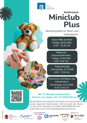Workshop Flyer mit 4 Terminen